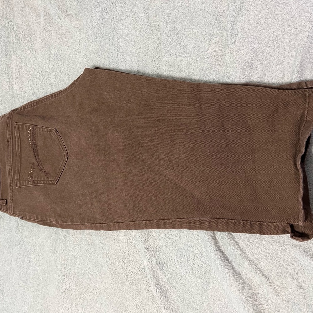 Soft, Brown, Gloria Vanderbilt Womens Plus size Capris